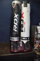 A RDX MAX TZ6 AND X1B HEAVY BAGS both with chains and an unbranded foot massager (PAT pass and