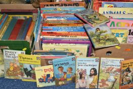 FIVE BOXES OF CHILDREN'S BOOKS & MAGAZINES to include classic stories, vintage and modern annuals,