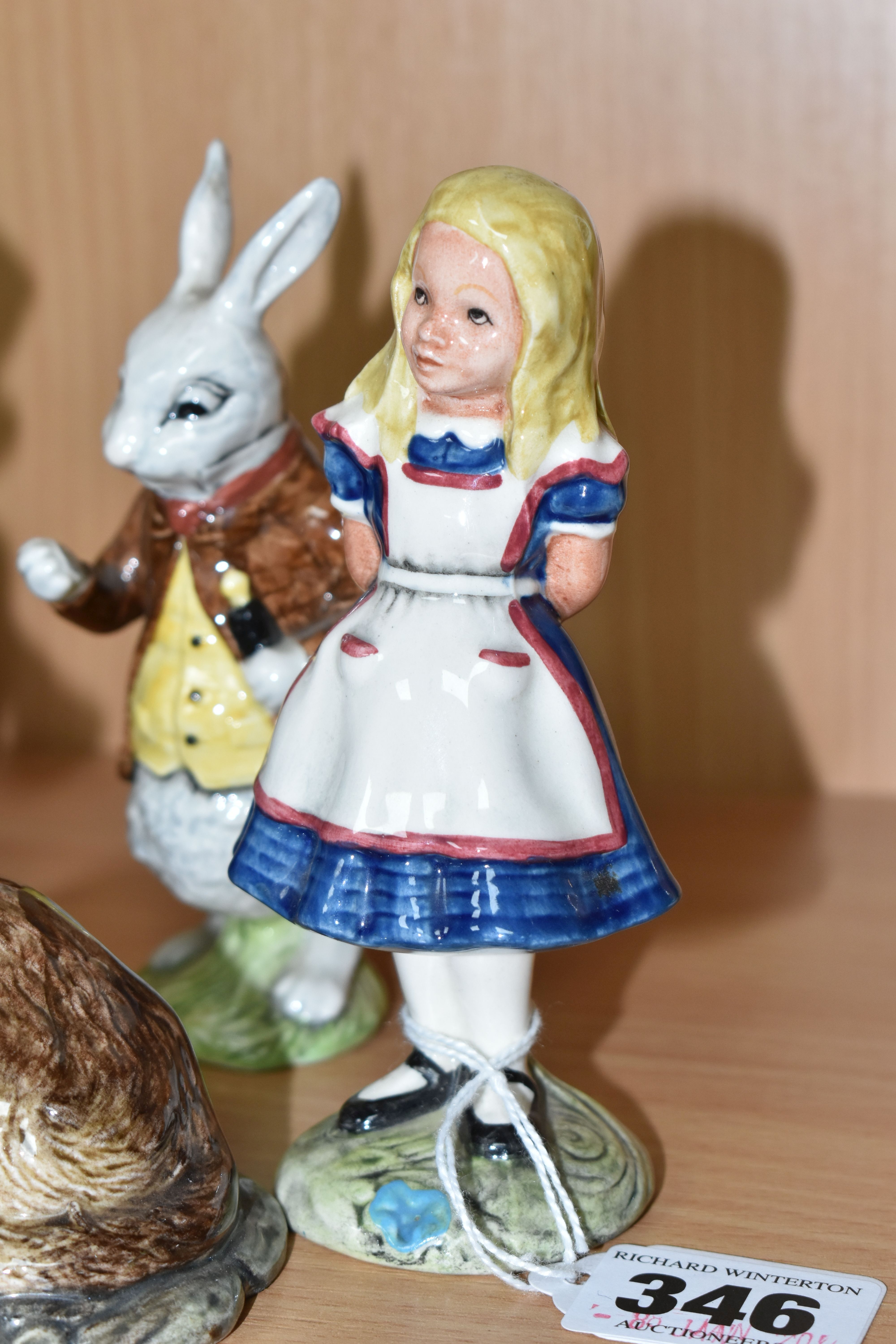 EIGHT BESWICK ALICE IN WONDERLAND FIGURES, comprising The Mad Hatter, Alice, Cheshire Cat, White - Image 3 of 6