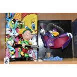 A BOXED LOONEY TUNES 'BRITTO' ELMER FUDD & BUGS BUNNY FIGURE 4055720, by Enesco, together with a