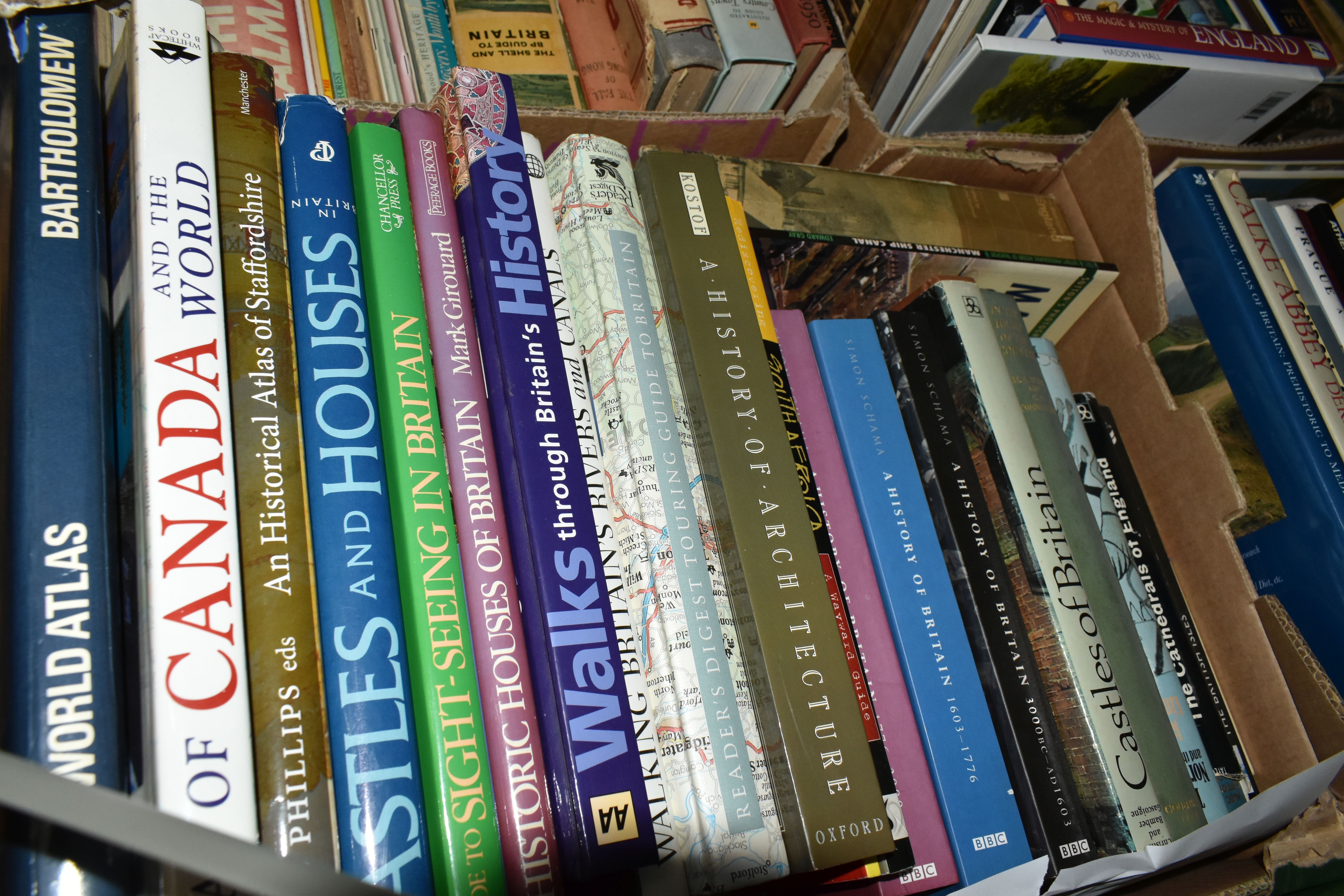 FIVE BOXES OF BOOKS & MAGAZINES containing approximately 110 miscellaneous book titles, mostly in - Image 6 of 6