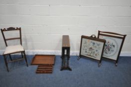A SELECTION OF OCCASIONAL FURNITURE, to include an early 20th century mahogany Sutherland table,