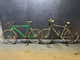 A FALCON SILVERBACK GENTS MOUNTAIN BIKE with 20in frame and a TOwnsend Ranger mountain bike with
