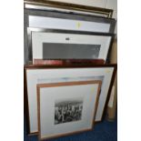 A SMALL QUANTITY OF DECORATIVE PRINTS, to include a signed limited edition winter print by Maurice