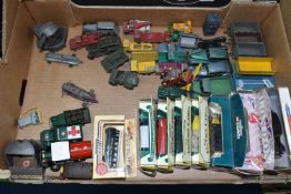 A QUANTITY OF UNBOXED AND ASSORTED PLAYWORN DIECAST VEHICLES, to include Dinky Toys Light Dragon