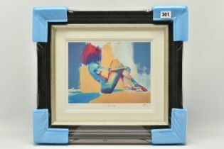 TOBY MULLIGAN (BRITISH 1969) 'IN REPOSE', a signed limited edition print on paper depicting a