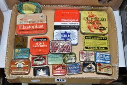A COLLECTION OF GRAMOPHONE NEEDLE TINS AND SIMILAR, comprising maker's names Golden Pyramid