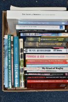 ONE BOX OF BOOKS ON RUGBY LEAGUE containing twenty-three titles to include two Rothman's