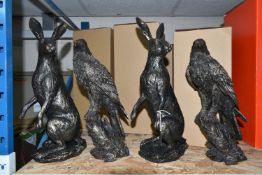 FOUR BOXED BRONZED RESIN FIGURES, 'Studio Bronze - Border Fine Arts' comprising two A28769 Large
