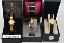 FOUR BOXED WRISTWATCHES, names to include Sekonda and Timex (condition report: unused condition, not