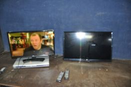 A LG 28MT49DF 28in TV with remote and wall bracket (no stand) a LG 24MT48DF 24in TV with remote