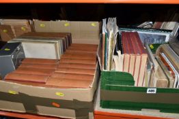 FIVE BOXES AND LOOSE BOOKS AND EPHEMERA to include a large number of music scores, newspaper and