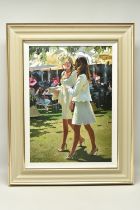 SHERREE VALENTINE DAINES (BRITISH 1959) 'THE COLOUR AND GLAMOUR OF ASCOT', a signed limited