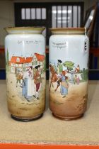 TWO BURLEIGH WARE VASES, comprising 'The Bailiff's Daughter Of Islington' and 'Sally In our