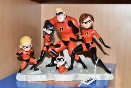 A BOXED ENESCO DISNEY ENCHANTING COLLECTION - 'EVERYONE IS SPECIAL', THE INCREDIBLES FIGURINE