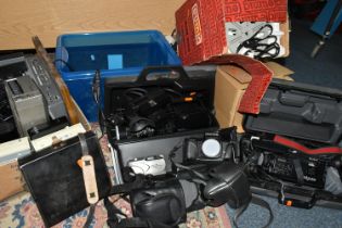 THREE BOXES OF AUDIO AND FILM EQUIPMENT, to include Silber view-editor, a boxed Eumig reel-to-reel