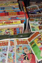 THREE BOXES OF COMICS & COMIC ANNUALS comprising approximately forty-five annuals from the 1970s-