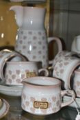 DENBY TEA AND DINNER WARES ETC, to include Falling Leaves pattern coffee pot, six cups and