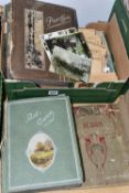 A BOX OF POSTCARDS, containing a superb collection of several hundred early 20th century postcards