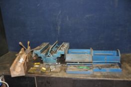 THREE METAL TOOLBOXES containing automotive and engineering tools including Elora and other sockets,