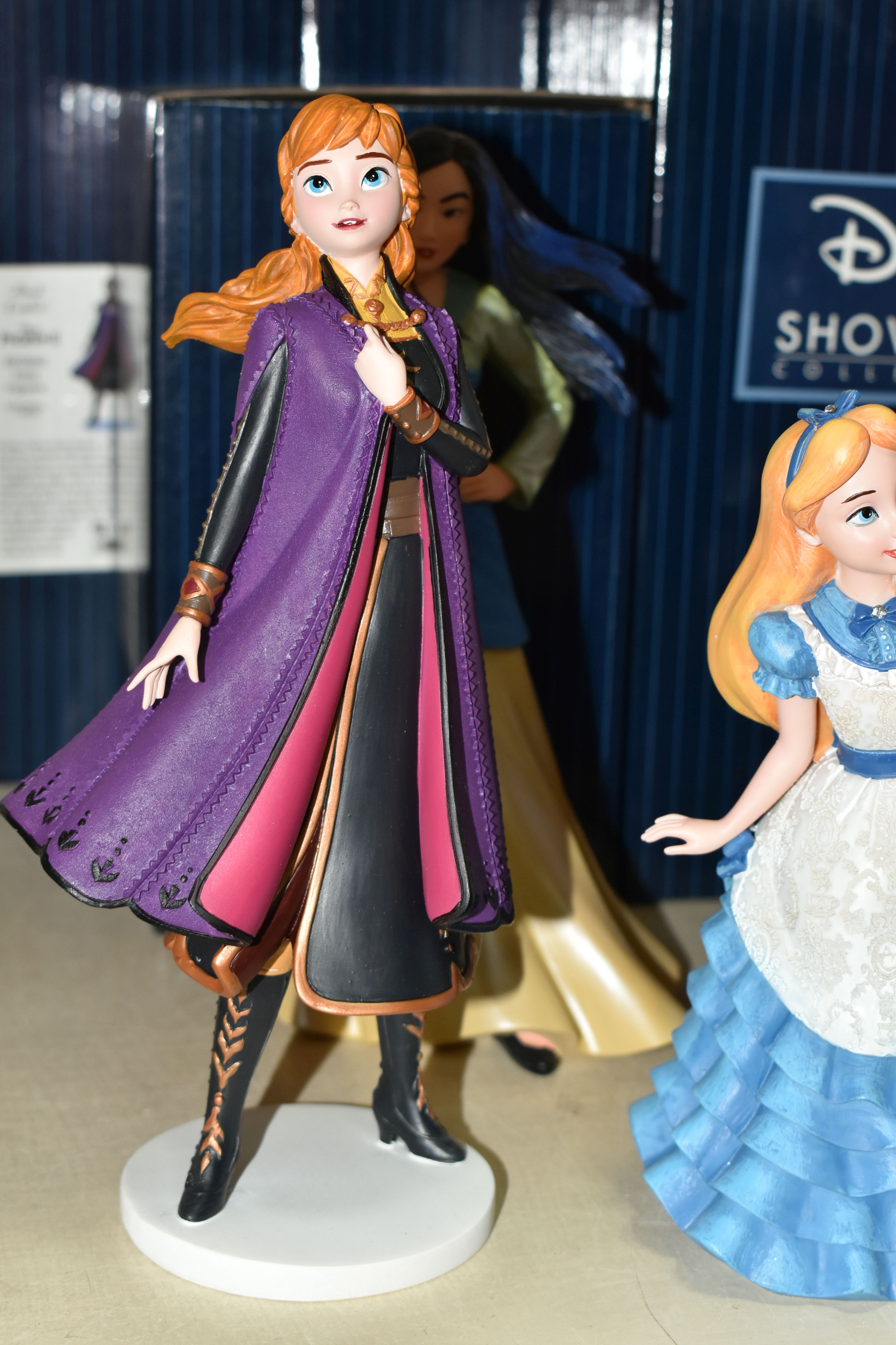 FOUR BOXED ENESCO DISNEY SHOWCASE COLLECTION FIGURES, comprising Rapunzel with Pascal no 6006275, - Image 4 of 6