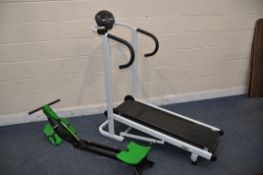 A COOPERS MANUAL RUNNING MACHINE and a Weider Olympian Power Rower (2)