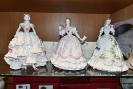 THREE ROYAL WORCESTER LIMITED EDITION FIGURINES, comprising Queen of Hearts no 8785/12500, The