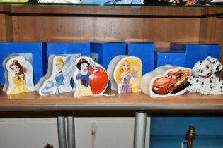 SIX BOXED ENESCO DISNEY MONEY BOXES, comprising The Lost Princess - Rapunzel Money Bank A28759,