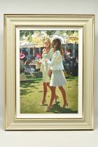 SHERREE VALENTINE DAINES (BRITISH 1959) 'THE COLOUR AND GLAMOUR OF ASCOT', a signed limited