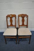 A SET OF FOUR SCOTTS & CO FOLDING CHAIRS (condition report: upholstery in need of a clean) (4)
