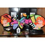 FOUR BOXED DISNEY BRITTO ORNAMENTS, comprising Ariel, Tinker Bell, Snow White and Belle (4+ 4 boxes)