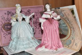 TWO COALPORT FIGURINES FROM THE 'FEMMES FATALES' COLLECTION, comprising 'Marie Antoinette' no 3491/