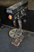 A NUTOOL DP16 PILLAR DRILL with adjustable circular table, 6 speed manually adjustable, total height