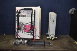 A DESMO BIKE CARRIER, a rear bike rack and an oil filled radiator (PAT pass and working) (3)