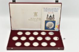 A QUANTITY OF SILVER PROOF COINS, to include The Royal Marriage Commemorative Coin Collection of