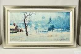ROLF HARRIS (AUSTRALIAN 1930-2013) 'SNOW ON MARSHY GROUND', a limited edition print 114/195,