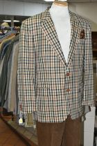 A QUANTITY OF GENTLEMEN'S VINTAGE CLOTHING, comprising thirty four classic gentlemen's jackets,
