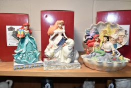 THREE BOXED ENESCO DISNEY TRADITIONS 'THE LITTLE MERMAID' FIGURES, designed by Jim Shore, comprising