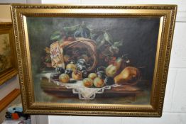 A SMALL QUANTITY OF PAINTINGS AND PRINTS ETC, to include an oil on canvas still life study of