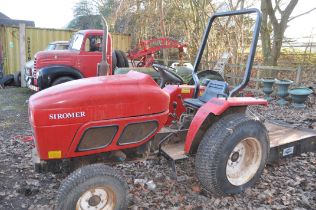 A SIROMER 204 20HP 4 WHEEL DRIVE COMPACT TRACTOR no key, no documents, manual present, hour meter