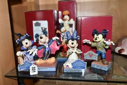 FOUR BOXED DISNEY TRADITIONS SHOWCASE COLLECTION HALLOWEEN 'MICKEY MOUSE' FIGURES, comprising '