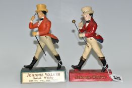 BREWERIANA: TWO JOHNNY WALKER WHISKY ADVERTISING FIGURES, comprising a ceramic Johnny Walker figure,