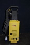 A KARCHER K3.99 PRESSURE WASHER with lance and three accessories (untested due to round 16a plug)