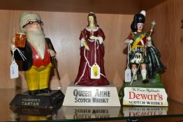 BREWERIANA: THREE ADVERTISING FIGURES, comprising a rubberoid Younger's Tartan bearded figure