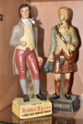 BREWERIANA: TWO WHISKY ADVERTISING FIGURES, comprising two rubberoid figures 'Robbie Burns' famed