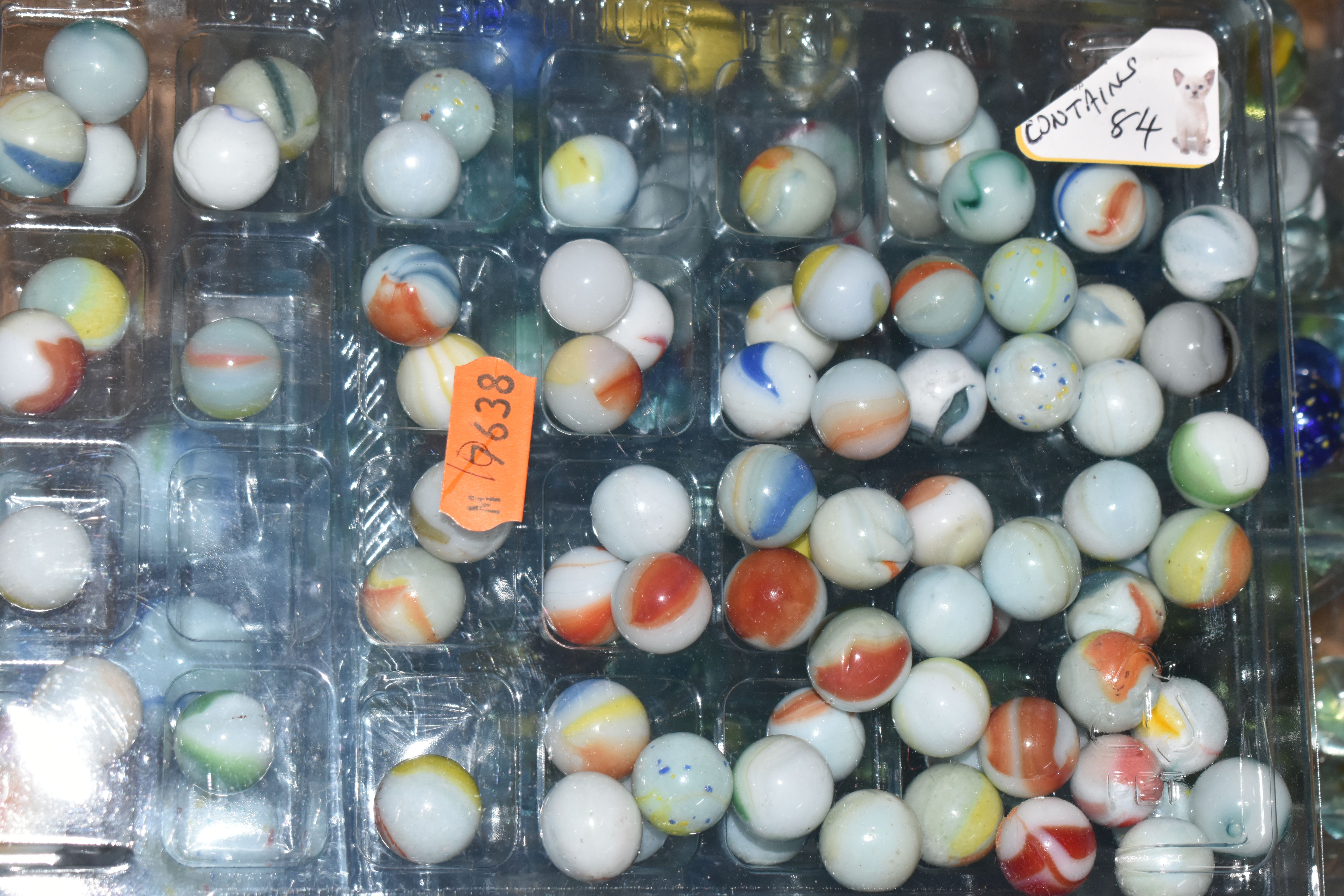 A COLLECTION OF ASSORTED MARBLES, various types and sizes, to include swirls, opaques, clears, - Image 2 of 14
