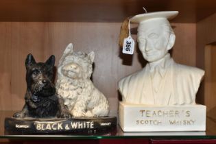 TWO SCOTCH WHISKY ADVERTISING FIGURES, comprising a white ceramic 'Teacher's Scotch Whisky'