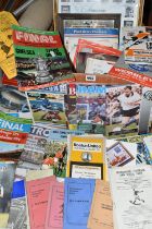 TWO BOXES OF SOCCER RELATED BOOKS AND EPHEMERA, list available on request (2 boxes)
