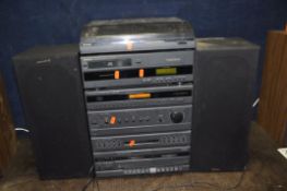 A HITACHI HRD 300 HI FI with matching speakers (PAT pass and working but CD drawer doesn't stay