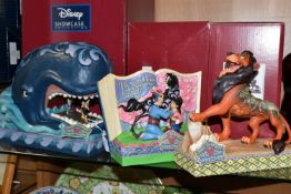 THREE BOXED ENESCO DISNEY SHOWCASE FIGURES, Disney Traditions by Jim Shore, comprising A Whale of